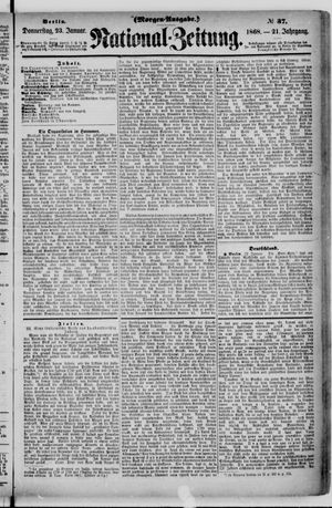 Nationalzeitung vom 23.01.1868
