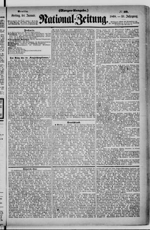 Nationalzeitung vom 24.01.1868