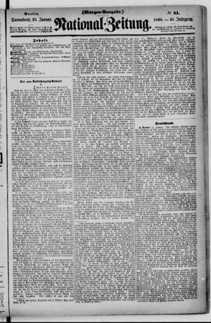 Nationalzeitung vom 25.01.1868