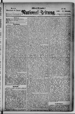 Nationalzeitung vom 25.01.1868