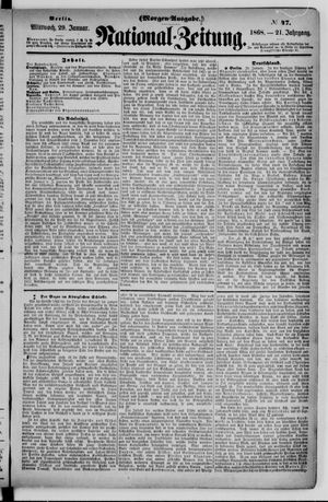 Nationalzeitung vom 29.01.1868