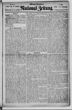 Nationalzeitung vom 30.01.1868