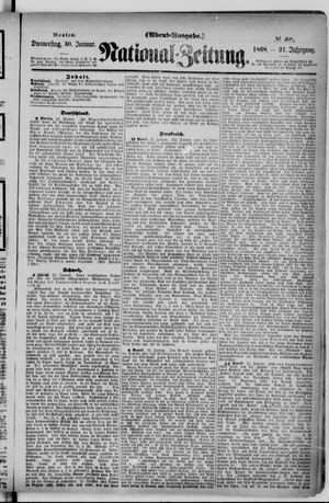 Nationalzeitung vom 30.01.1868
