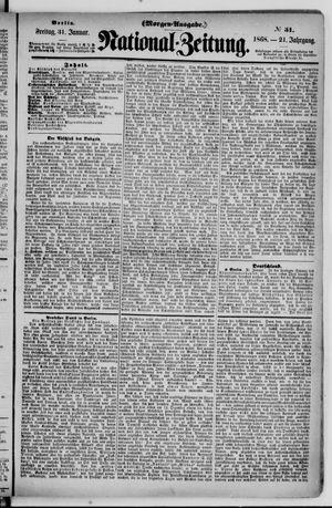 Nationalzeitung vom 31.01.1868