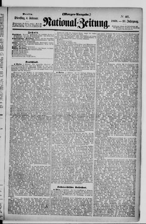 National-Zeitung vom 04.02.1868
