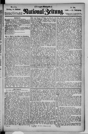 Nationalzeitung vom 14.02.1868