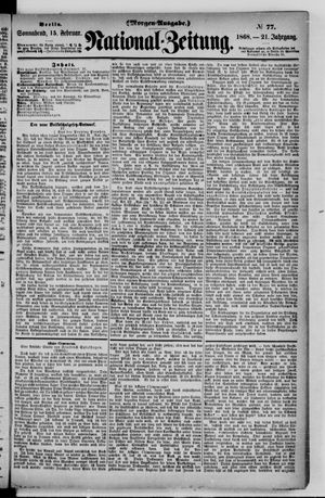 Nationalzeitung vom 15.02.1868