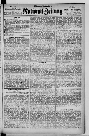 Nationalzeitung on Feb 16, 1868
