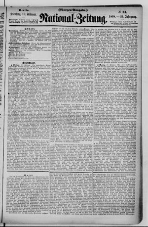 National-Zeitung vom 18.02.1868