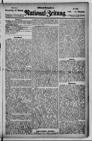 Nationalzeitung vom 20.02.1868