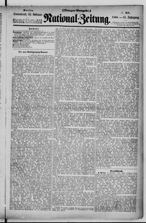 Nationalzeitung on Feb 22, 1868