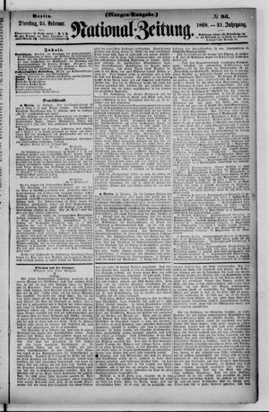 Nationalzeitung on Feb 25, 1868