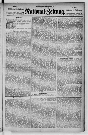 Nationalzeitung on Feb 26, 1868