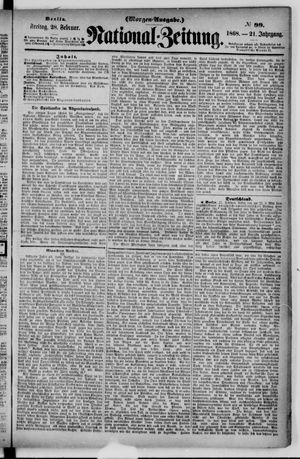 Nationalzeitung vom 28.02.1868