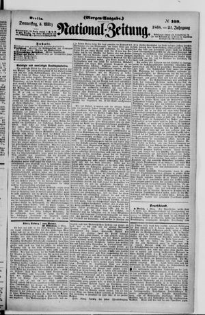 Nationalzeitung vom 05.03.1868