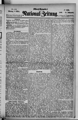 Nationalzeitung vom 09.03.1868