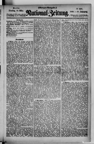 Nationalzeitung vom 10.03.1868