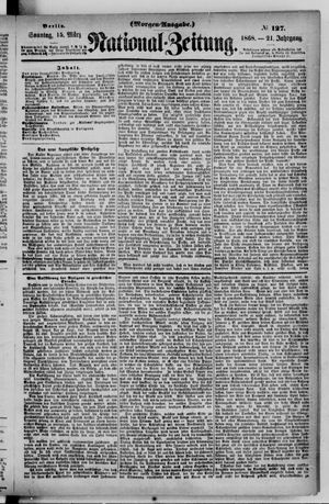 Nationalzeitung vom 15.03.1868