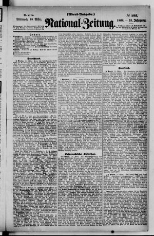 Nationalzeitung vom 18.03.1868