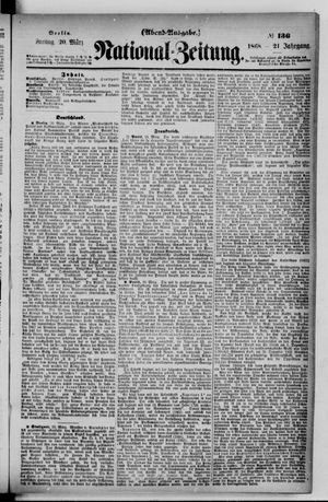 Nationalzeitung vom 20.03.1868