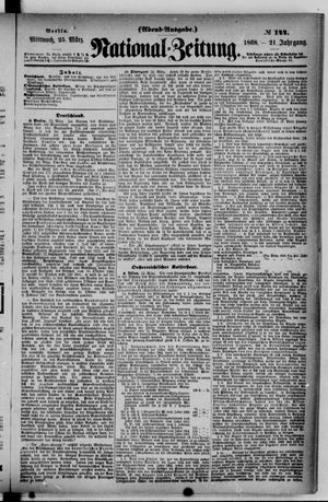 National-Zeitung vom 25.03.1868