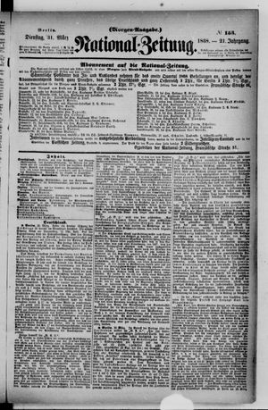 Nationalzeitung vom 31.03.1868