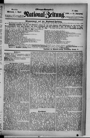Nationalzeitung vom 01.04.1868