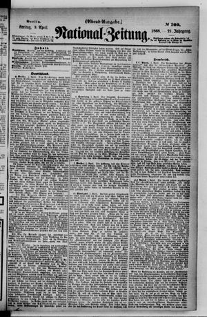 Nationalzeitung vom 03.04.1868
