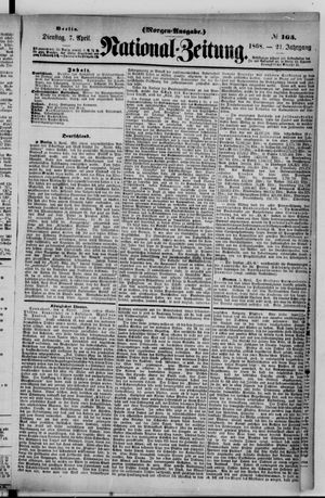 Nationalzeitung vom 07.04.1868