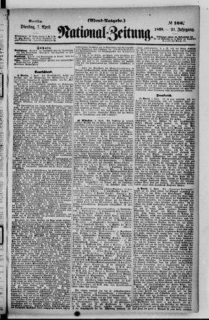Nationalzeitung vom 07.04.1868