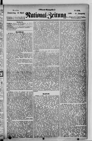 Nationalzeitung on Apr 16, 1868