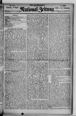 Nationalzeitung on Apr 19, 1868
