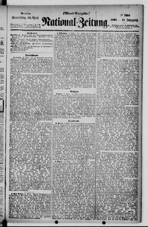 Nationalzeitung on Apr 23, 1868