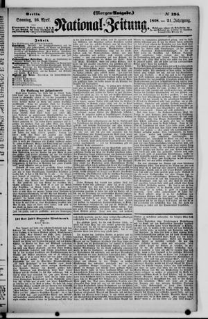 National-Zeitung vom 26.04.1868