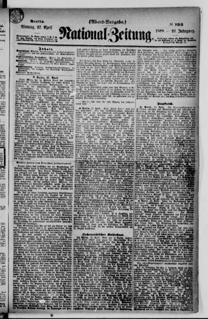 Nationalzeitung on Apr 27, 1868