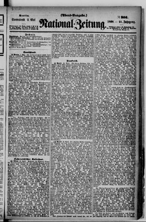Nationalzeitung vom 02.05.1868