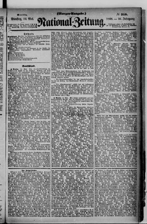 Nationalzeitung vom 12.05.1868