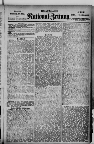 National-Zeitung vom 13.05.1868