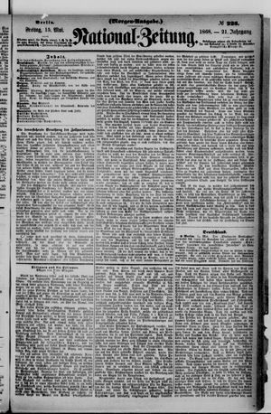 Nationalzeitung vom 15.05.1868