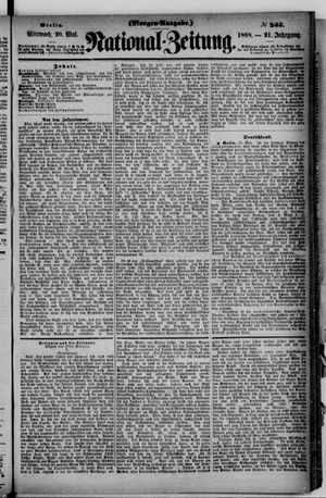 Nationalzeitung vom 20.05.1868