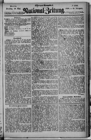 Nationalzeitung vom 26.05.1868