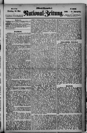 Nationalzeitung vom 26.05.1868