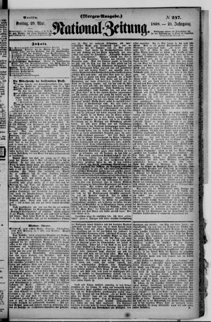 Nationalzeitung vom 29.05.1868