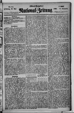 Nationalzeitung vom 29.05.1868
