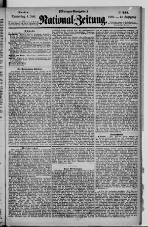 Nationalzeitung vom 04.06.1868