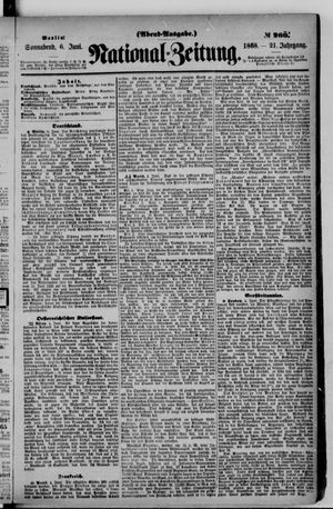Nationalzeitung on Jun 6, 1868