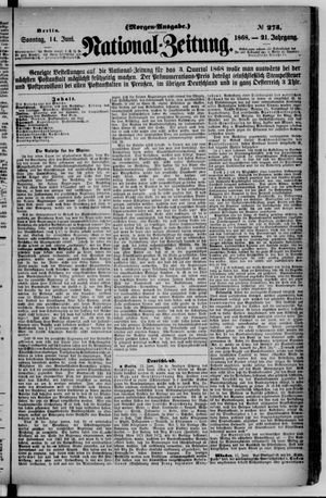 Nationalzeitung on Jun 14, 1868