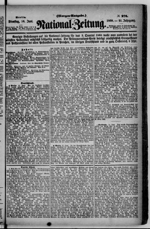 Nationalzeitung vom 16.06.1868