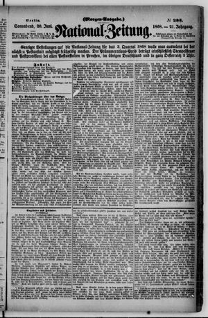 Nationalzeitung vom 20.06.1868