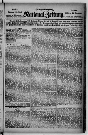 Nationalzeitung vom 21.06.1868